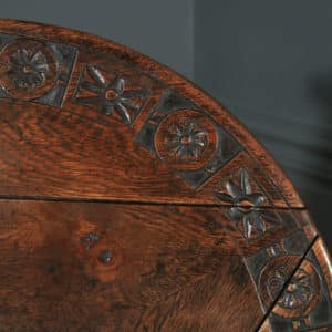 Antique English Victorian Oak Revolving Circular - yolagray.com