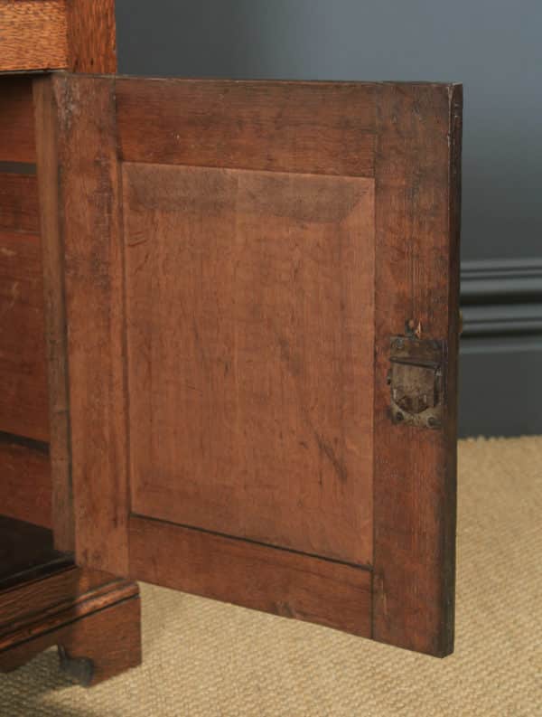 Antique Welsh Georgian Oak Dresser Base Sideboard Cupboard (Circa 1810) - yolagray.com