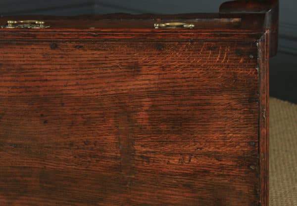 Antique English Shropshire Georgian Oak 6ft 2” Dresser Base Sideboard (Circa 1770) - yolagray.com