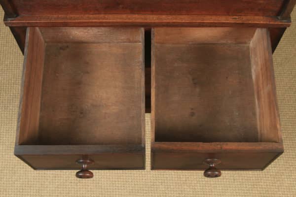 Antique English Georgian Regency Oak Wash Stand Display Table (Circa 1820)