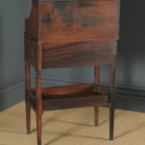 Antique English Georgian Regency Oak Wash Stand Display Table (Circa 1820)