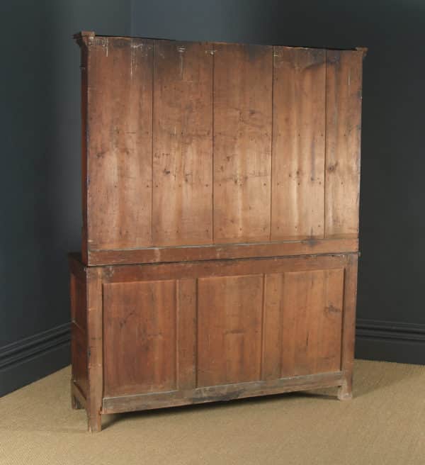 Antique Welsh Anglesey Georgian Oak Breakfront Sideboard Dresser Base & Rack (Circa 1830)