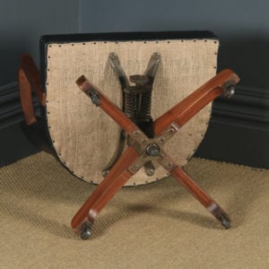 Antique English Art Deco Walnut Revolving Office Desk Arm Chair / Armchair (Circa 1930)