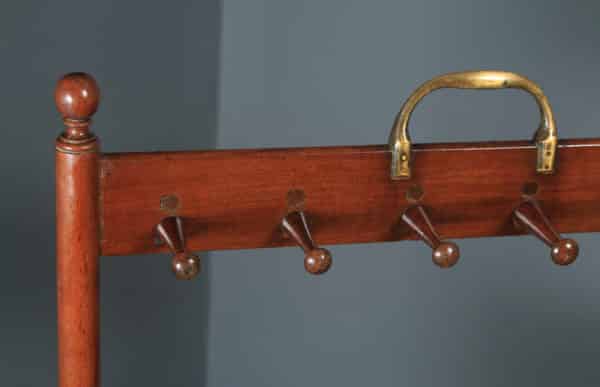 Antique English Georgian Mahogany Riding Welly Walking Boot & Whip Rack Stand (Circa 1830)