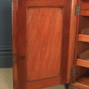 Antique English Victorian Pollard Burr Oak Four Door Sideboard Chiffonier Server (Circa 1860)