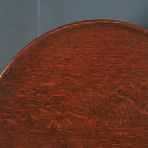 Antique English Georgian Oak Occasional Dish Top Tripod Table (Circa 1780)