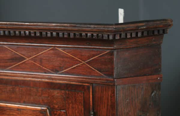 Cupboard, Corner, Cabinet, Oak, Mahogany, Georgian, Wall, Hanging, Inlaid, Hall, Dining, Room, Kitchen, George III, 19th Century, English, antique