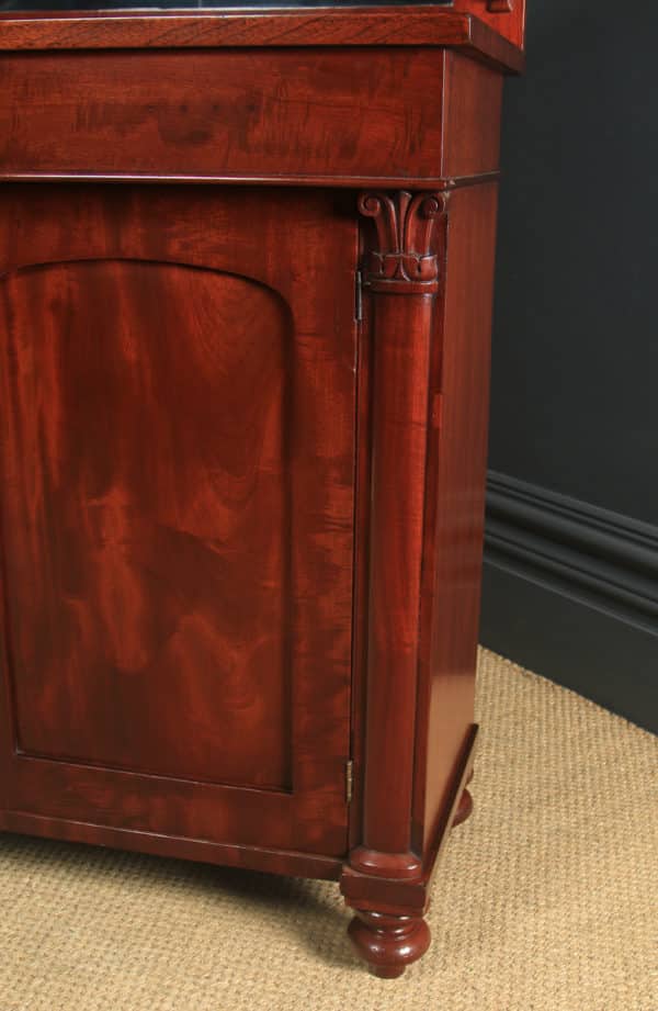 Antique English William IV Two Door Chiffonier Cabinet Sideboard (Circa 1835)