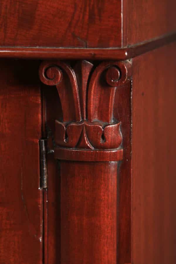 Antique English William IV Two Door Chiffonier Cabinet Sideboard (Circa 1835)