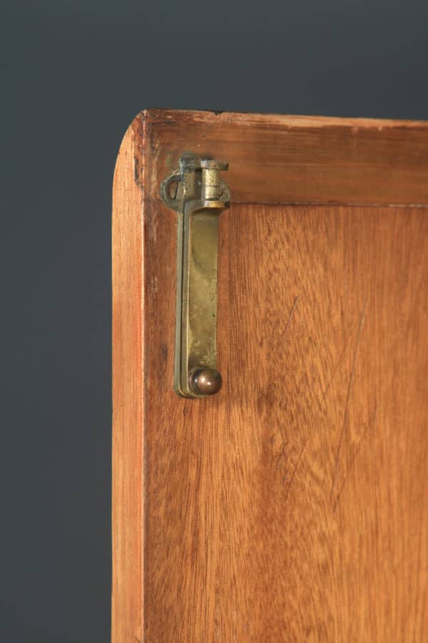Antique English Art Deco Burr Walnut Two Door Wardrobe Armoire (Circa 1930)