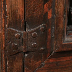 Antique English 17th Century Oak Inlaid Cupboard / Cabinet on Stand (Circa 1675)