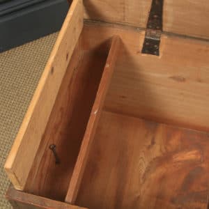 Antique English Georgian Elm Blanket Box / Chest / Trunk / Coffee Table (Circa 1830)