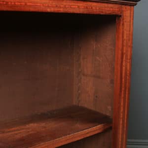 Antique English Edwardian Georgian Style Mahogany Open 2ft 8” Bookcase (Circa 1910)