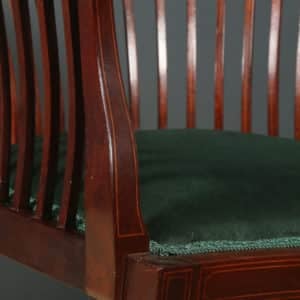 Antique English Victorian Arts & Crafts Morris & Co. Mahogany Occasional / Desk / Office Arm Chair (Circa 1890)