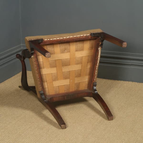 Antique English Georgian Mahogany Elbow Office / Desk / Dining / Arm Chair / Carver (Circa 1780)