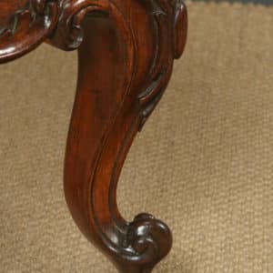 Antique English Victorian Rosewood Prie Dieu Prayer Nursing Bedroom Chair (Circa 1860)