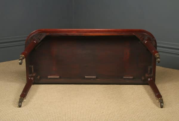 Antique English Georgian Regency Mahogany Console Side Hall Occasional Table (Circa 1825)