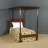 Antique English Edwardian Mahogany 3ft Single Four Poster Bed by Heals of London (Circa 1910)