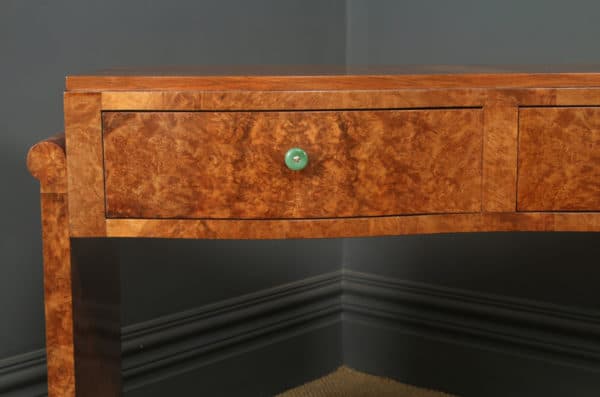 Antique English Art Deco Epstein Burr Walnut Console Table / Buffet Serving / Sideboard (Circa 1930) - Photo 14