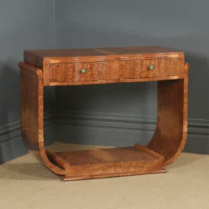 Antique English Art Deco Epstein Burr Walnut Console Table / Buffet Serving / Sideboard (Circa 1930) - Photo 3