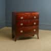 Small Antique English Georgian Regency Mahogany Bow Front Chest of Drawers (Circa 1820)