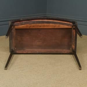 Antique English Georgian Regency Style Mahogany Side / Console / Occasional Table with Drawer (Circa 1910)