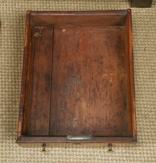 Antique English Georgian Oak Three Drawer Dresser Base Sideboard Cupboard (Circa 1780)