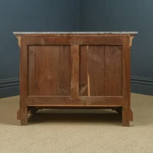 Antique French Louis Philippe Biedermeier Burr Walnut & Marble Bedroom Chest of Drawers / Commode (Circa 1850)