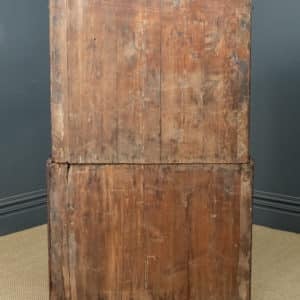 Antique English Georgian Oak Chest on Chest with Drawers / Tallboy / Armoire (Circa 1780)