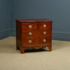 Small Antique English Georgian Regency Bow Front Chest of Drawers (Circa 1810)