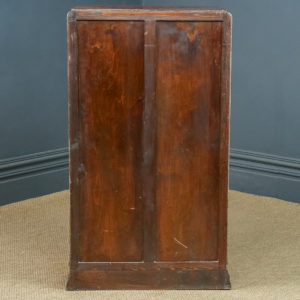 Antique English Art Deco Figured Walnut Two Door Tallboy Compactum Chest of Drawers (Circa 1930)
